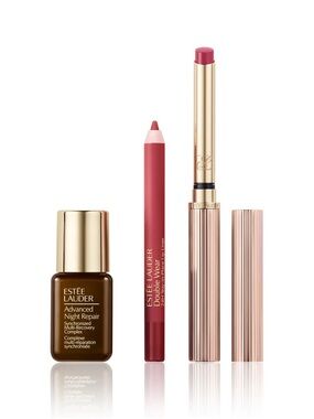 Estee Lauder Rose Pink Lip Duo with Repair Serum